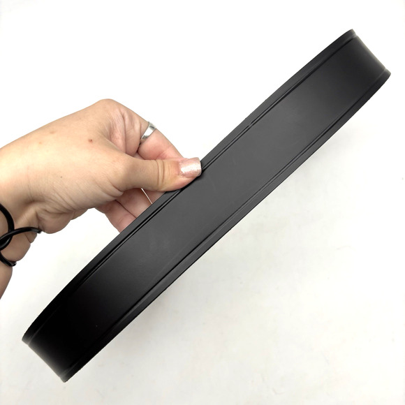 NEW Perfect Fit Black Genuine Leather Black Buckle Men's Belt 34 Made in USA - Picture 8 of 15